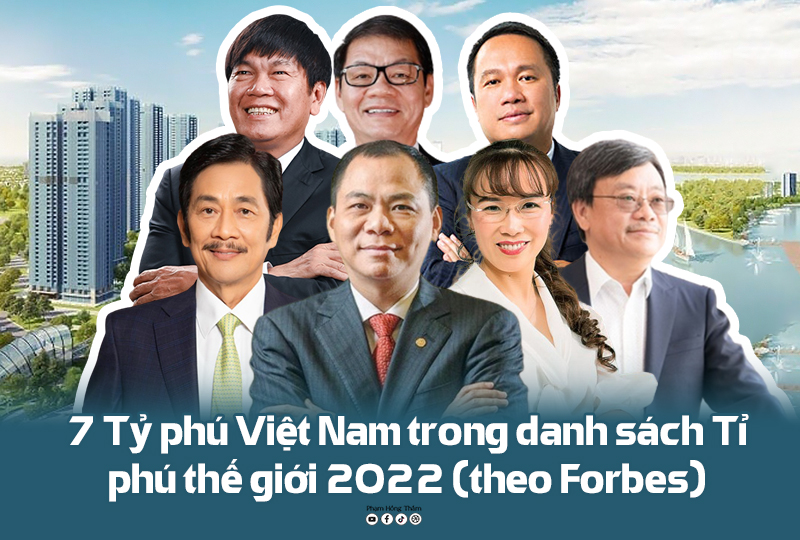 7 tỷ phú giàu nhất Việt Nam năm 2022 theo Forbes 2